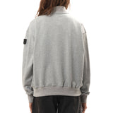 DOUBLE HENLEY SWEATSHIRT GREY