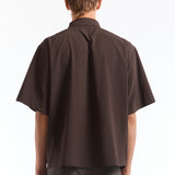 The Dot Air Shirt Dark Brown available online with global shipping, and in PAM Stores Melbourne and Sydney.