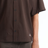 The Dot Air Shirt Dark Brown available online with global shipping, and in PAM Stores Melbourne and Sydney.