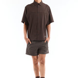 The Dot Air Shirt Dark Brown available online with global shipping, and in PAM Stores Melbourne and Sydney.