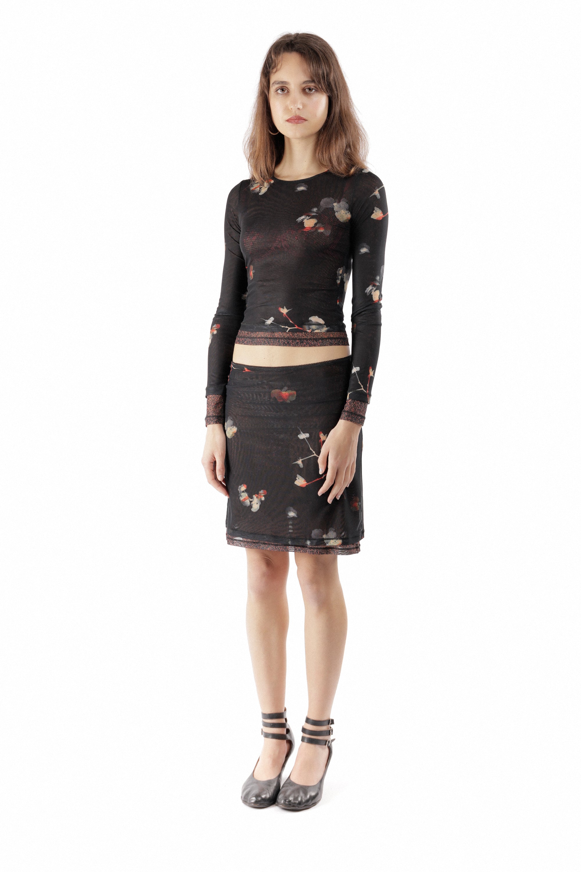 The ECKHAUS LATTA - DUET SKIRT BLACK PANSY available online with global shipping, and in PAM Stores Melbourne and Sydney.