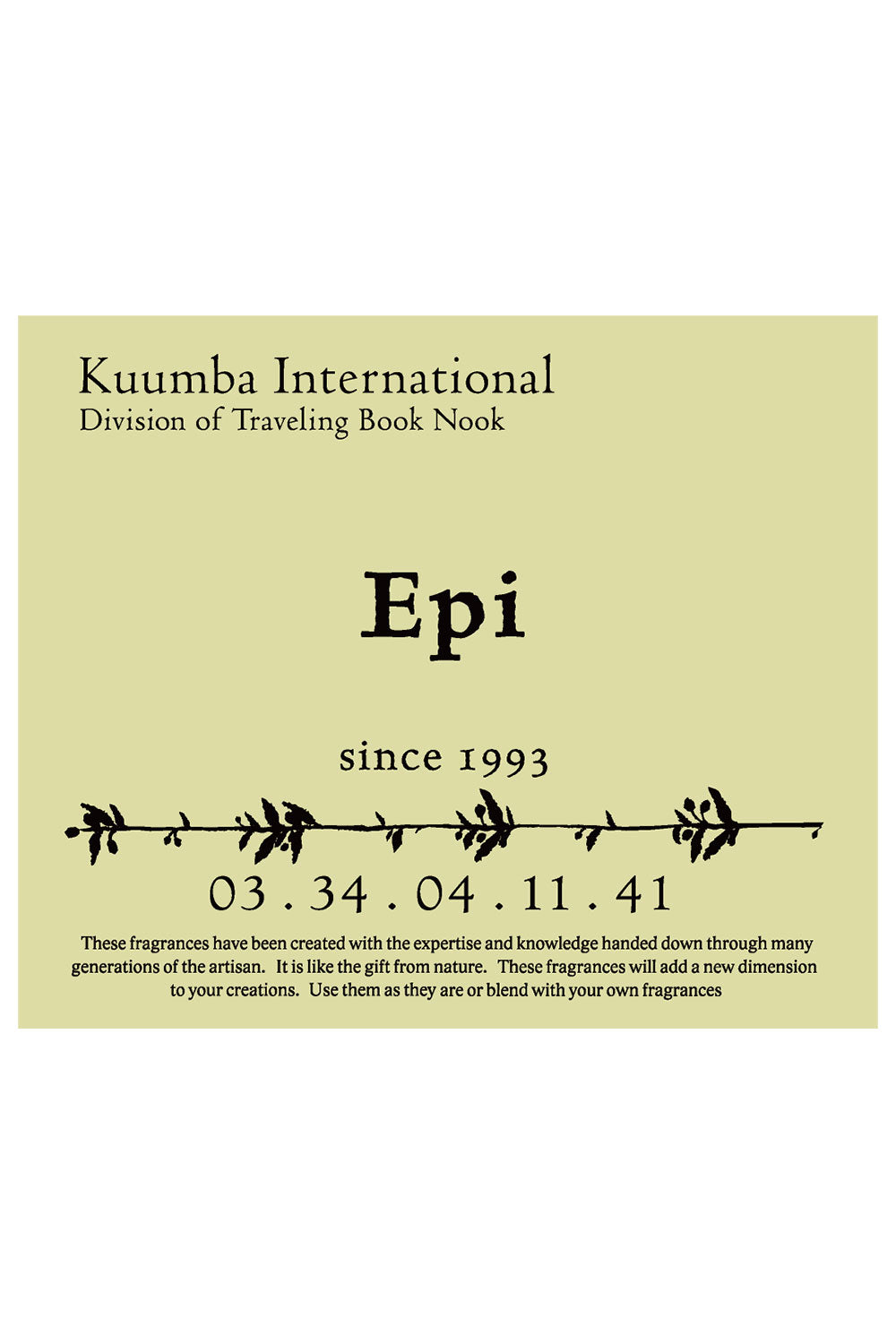 The KUUMBA - DESIGNERS INCENSE EPI available online with global shipping, and in PAM Stores Melbourne and Sydney.