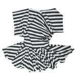 The STRIPE MINI DRESS available online with global shipping, and in PAM Stores Melbourne and Sydney.