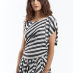 The STRIPE MINI DRESS available online with global shipping, and in PAM Stores Melbourne and Sydney.