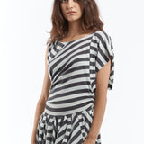 The STRIPE MINI DRESS available online with global shipping, and in PAM Stores Melbourne and Sydney.