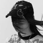 The ALIEN KISS FRAYING BASEBALL CAP available online with global shipping, and in PAM Stores Melbourne and Sydney.