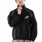 The Eyes Tracksuit Jacket Black available online with global shipping, and in PAM Stores Melbourne and Sydney.