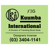 The KUUMBA - DESIGNERS INCENSE FIG available online with global shipping, and in PAM Stores Melbourne and Sydney.