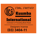 The KUUMBA - DESIGNERS INCENSE 30 PACK 1/2 SIZE FINAL FANTASY available online with global shipping, and in PAM Stores Melbourne and Sydney.