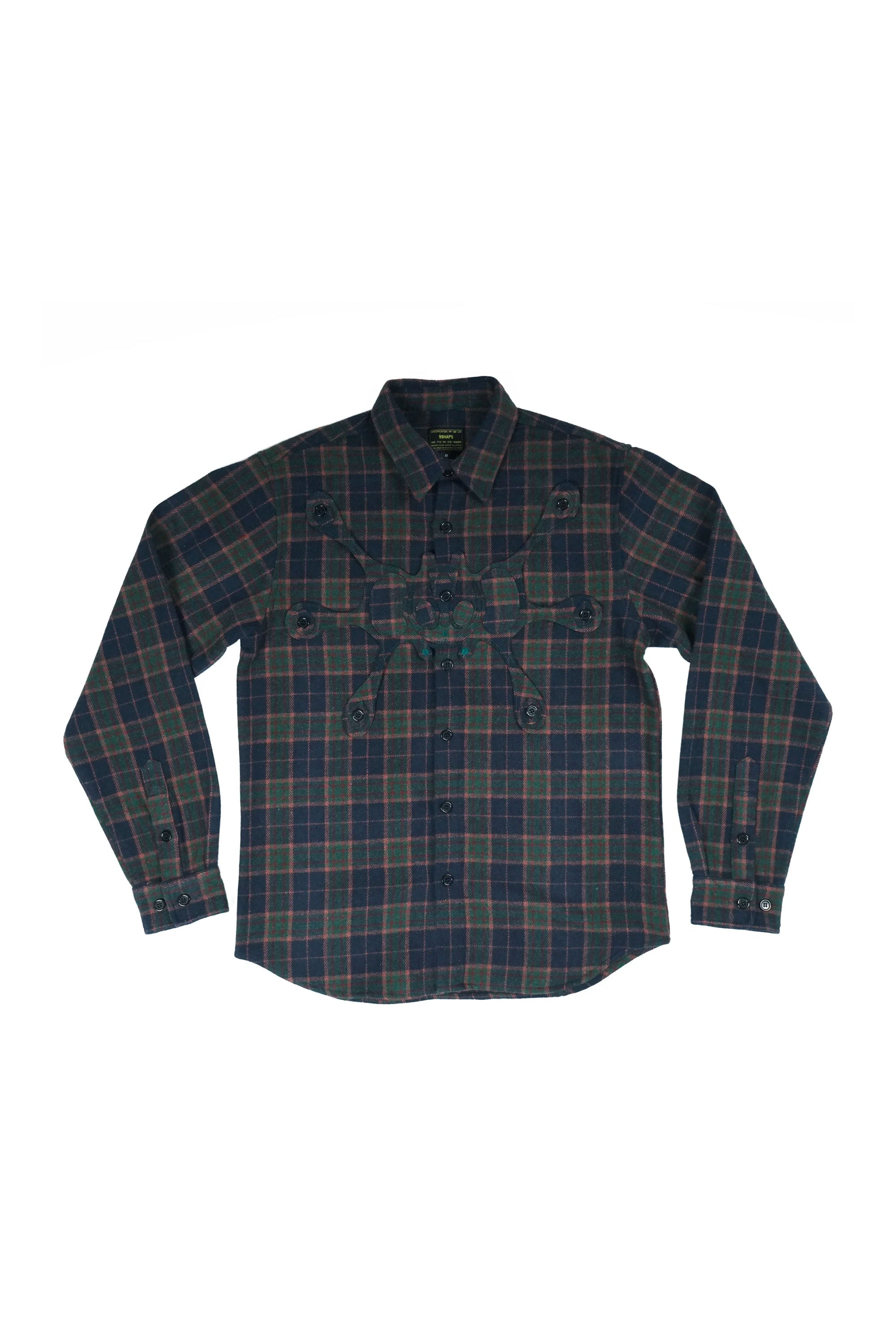 The HAPPY 99 - ANGEL99 BUTTON UP FLANNEL available online with global shipping, and in PAM Stores Melbourne and Sydney.