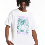 The GOOD MORNING TAPES - FOOD OF THE GODS SS TEE  available online with global shipping, and in PAM Stores Melbourne and Sydney.