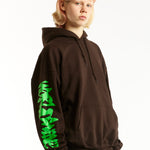 The WORLDWIND - CROAKY WHEEL HOODIE  available online with global shipping, and in PAM Stores Melbourne and Sydney.