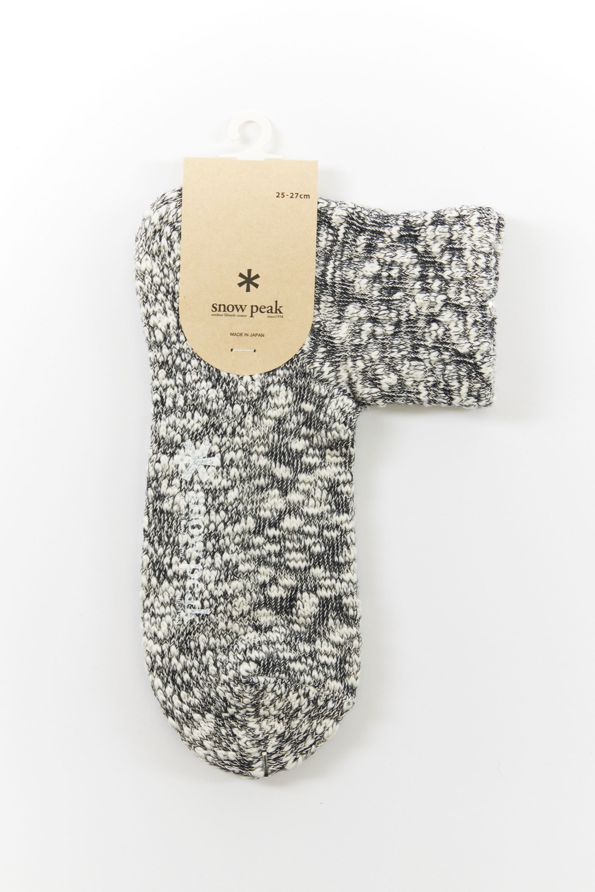 The SNOW PEAK - GARA GARA SOCK NAVY available online with global shipping, and in PAM Stores Melbourne and Sydney.