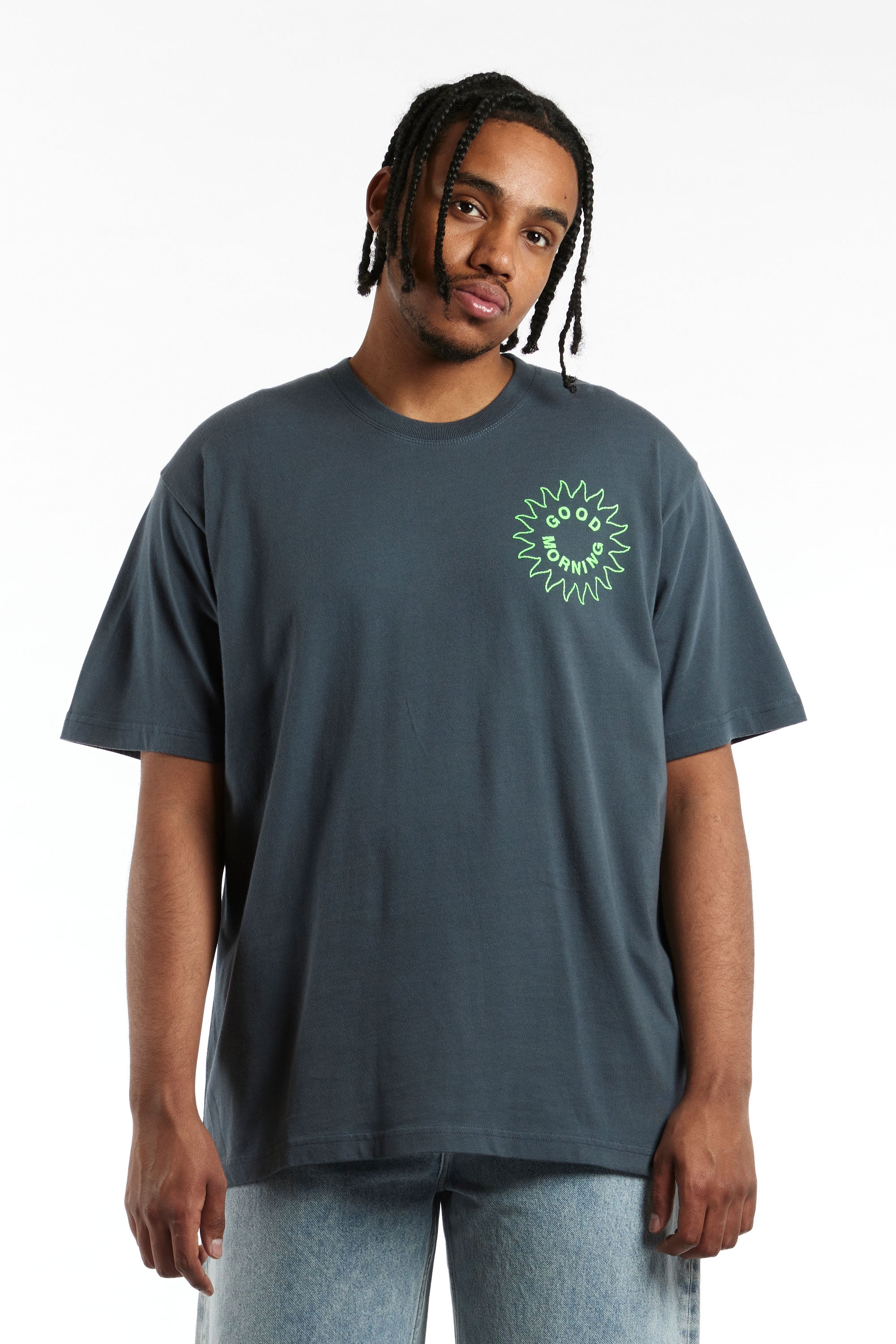 GOOD MORNING TAPES - AW 23 SUN LOGO SS TEE – P.A.M. (Perks And Mini)