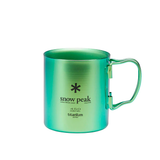 The TITANIUM DOUBLE WALL CUP 450ml ANODISED GREEN available online with global shipping, and in PAM Stores Melbourne and Sydney.