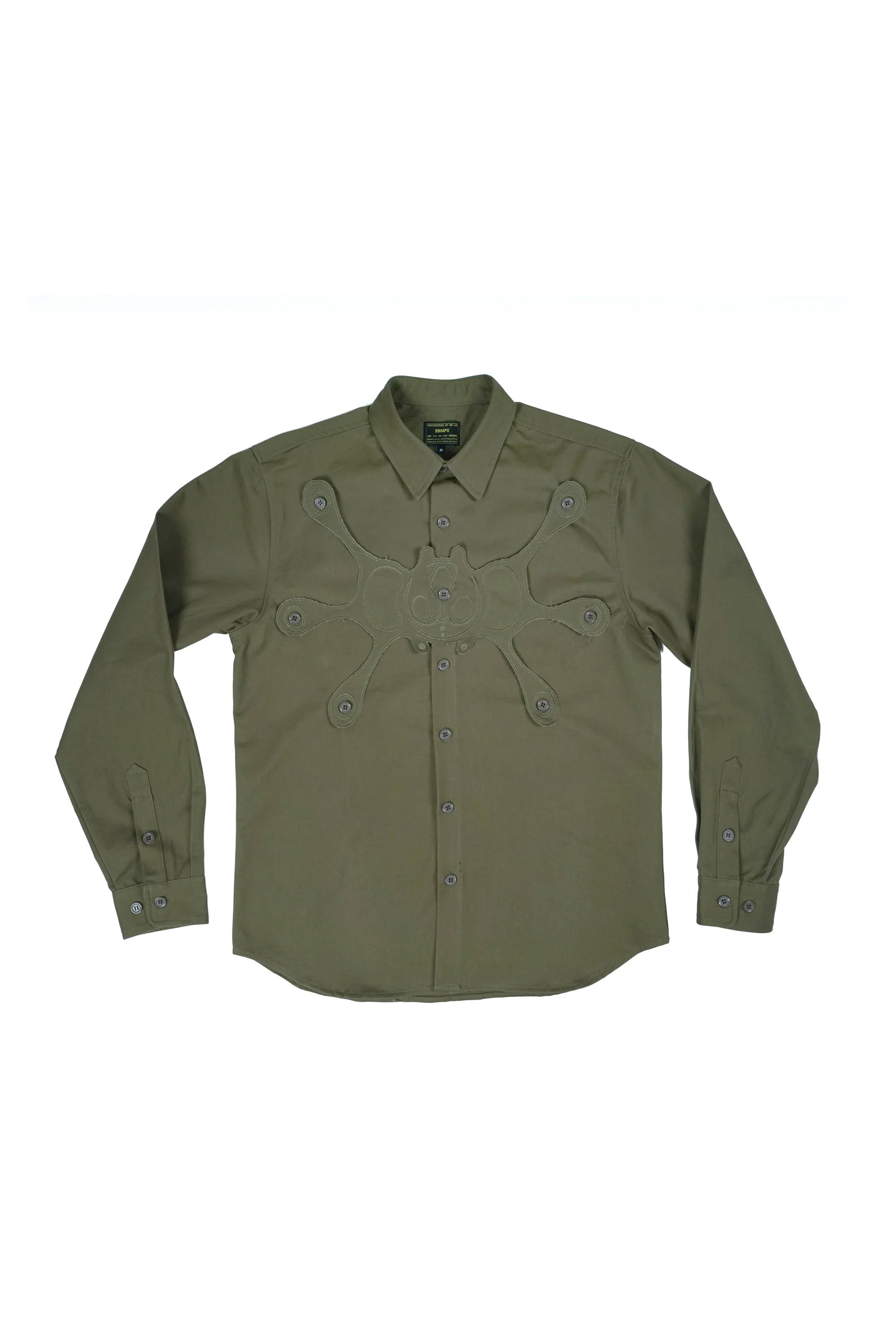 The HAPPY 99 - ANGEL99 BUTTON UP GREEN available online with global shipping, and in PAM Stores Melbourne and Sydney.