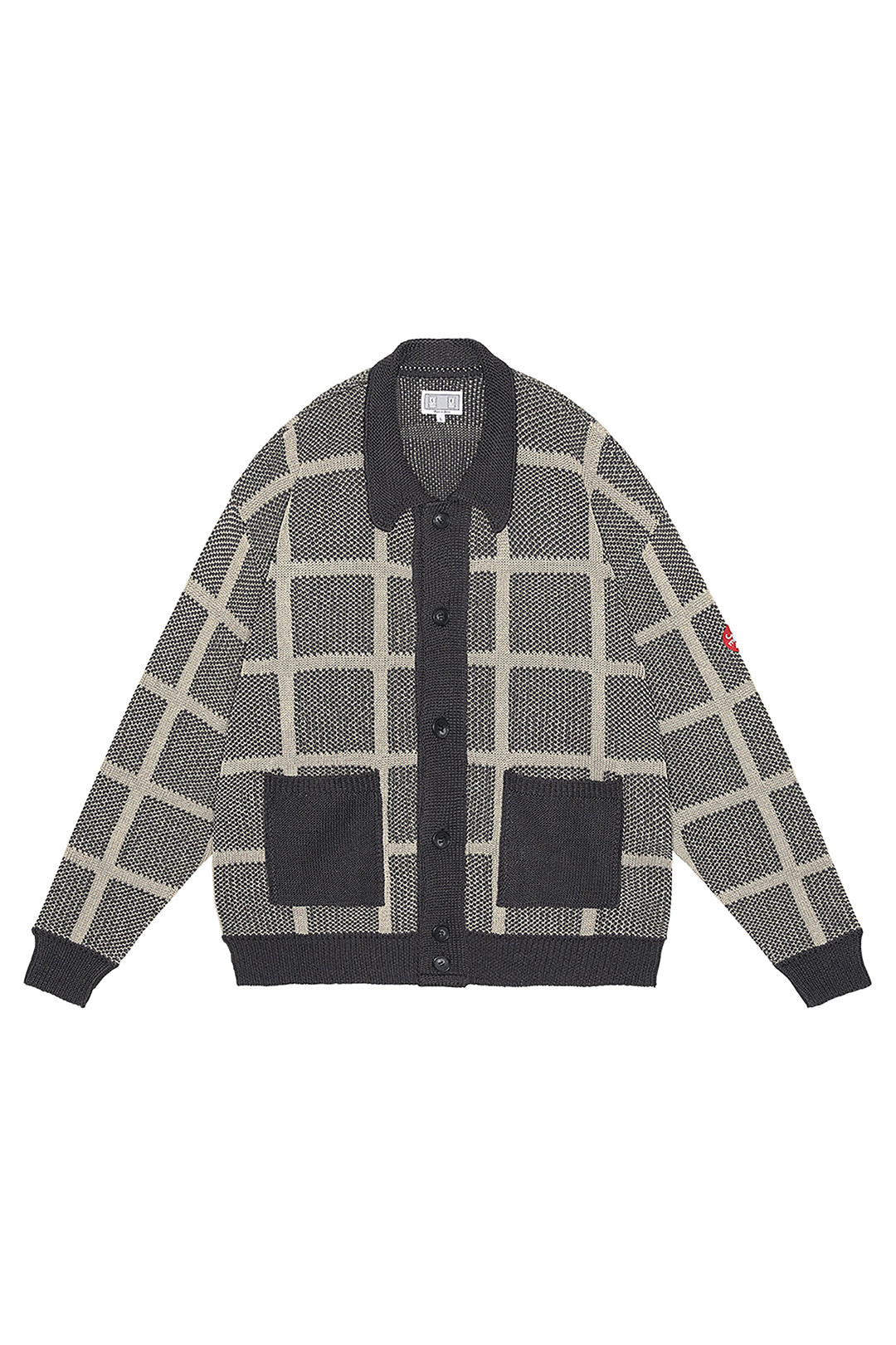 The GRID LOOSE KNIT CARDIGAN available online with global shipping, and in PAM Stores Melbourne and Sydney.