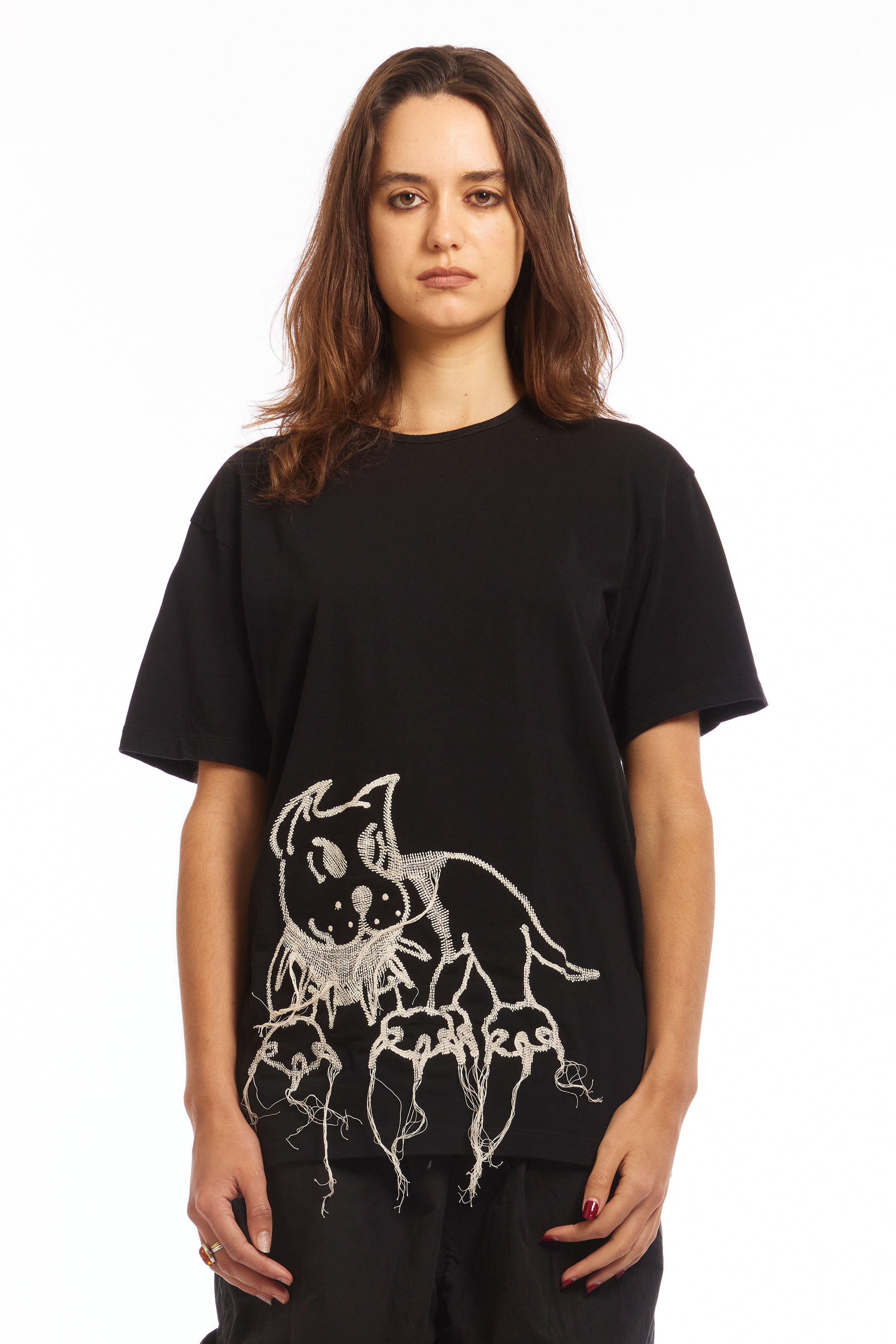The GUARD EMBROIDERED TEE available online with global shipping, and in PAM Stores Melbourne and Sydney.