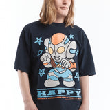 The ULTRA HAPPY TEE NAVY available online with global shipping, and in PAM Stores Melbourne and Sydney.