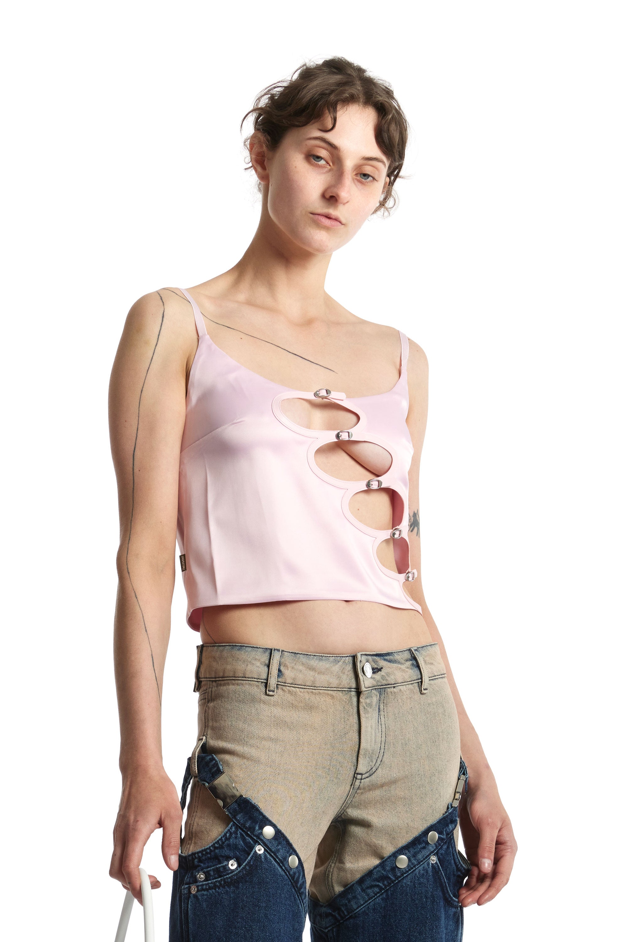 The HEAVEN - KIKI CAMI TOP PINK available online with global shipping, and in PAM Stores Melbourne and Sydney.
