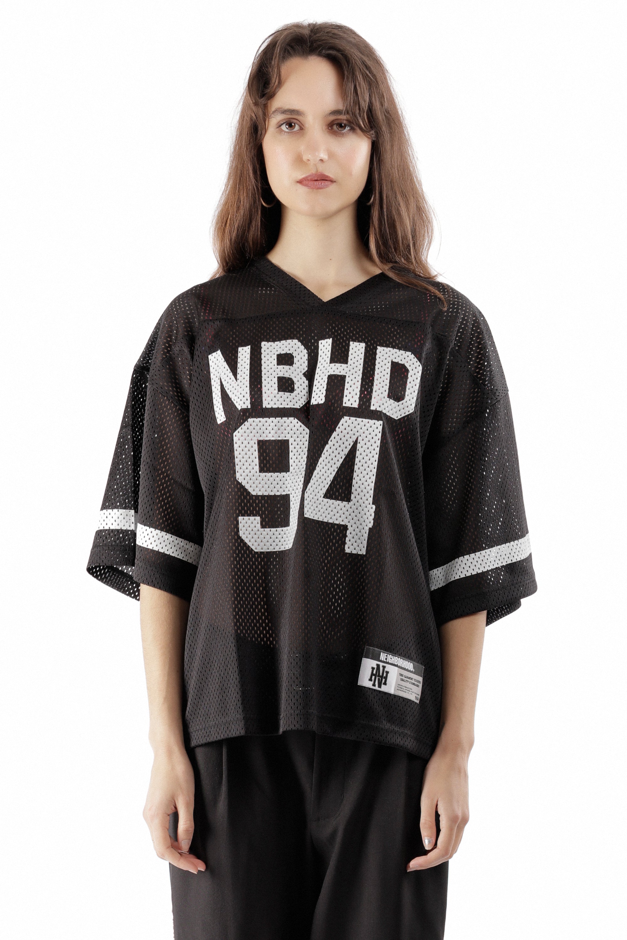 The HOCKEY V-NECK SS T-SHIRT BLACK available online with global shipping, and in PAM Stores Melbourne and Sydney.