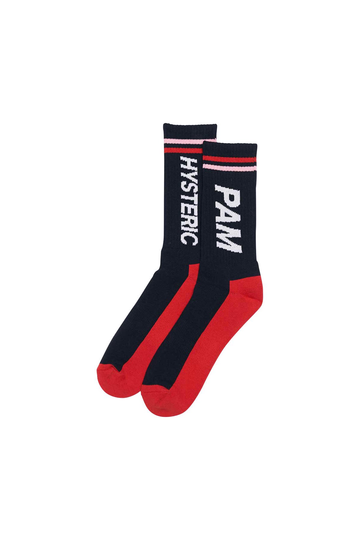 The PAM X HYSTERIC GLAMOUR - LOGO SPORT SOCKS BLACK available online with global shipping, and in PAM Stores Melbourne and Sydney.