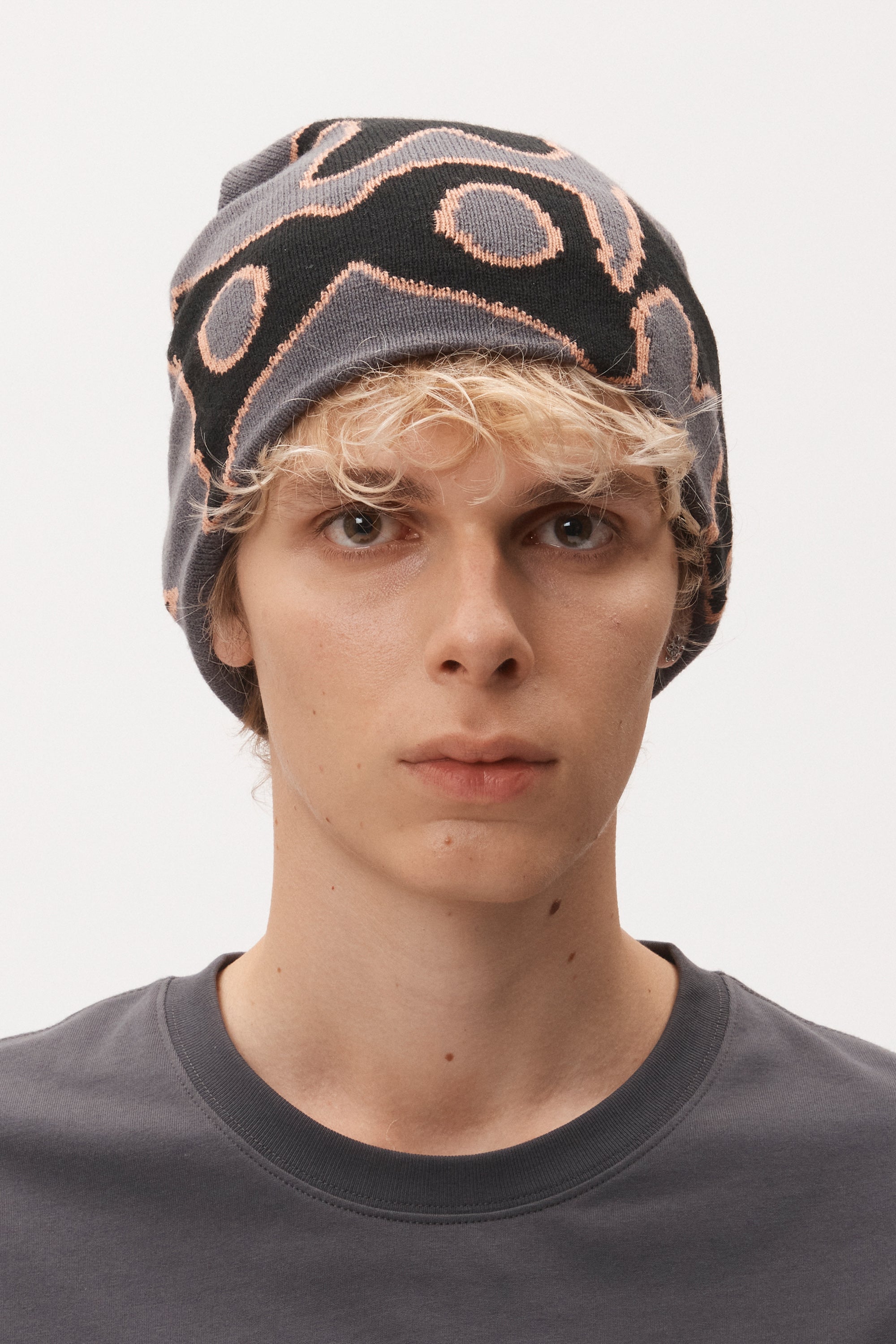 The URCHIN BEANIE - GREY available online with global shipping, and in PAM Stores Melbourne and Sydney.