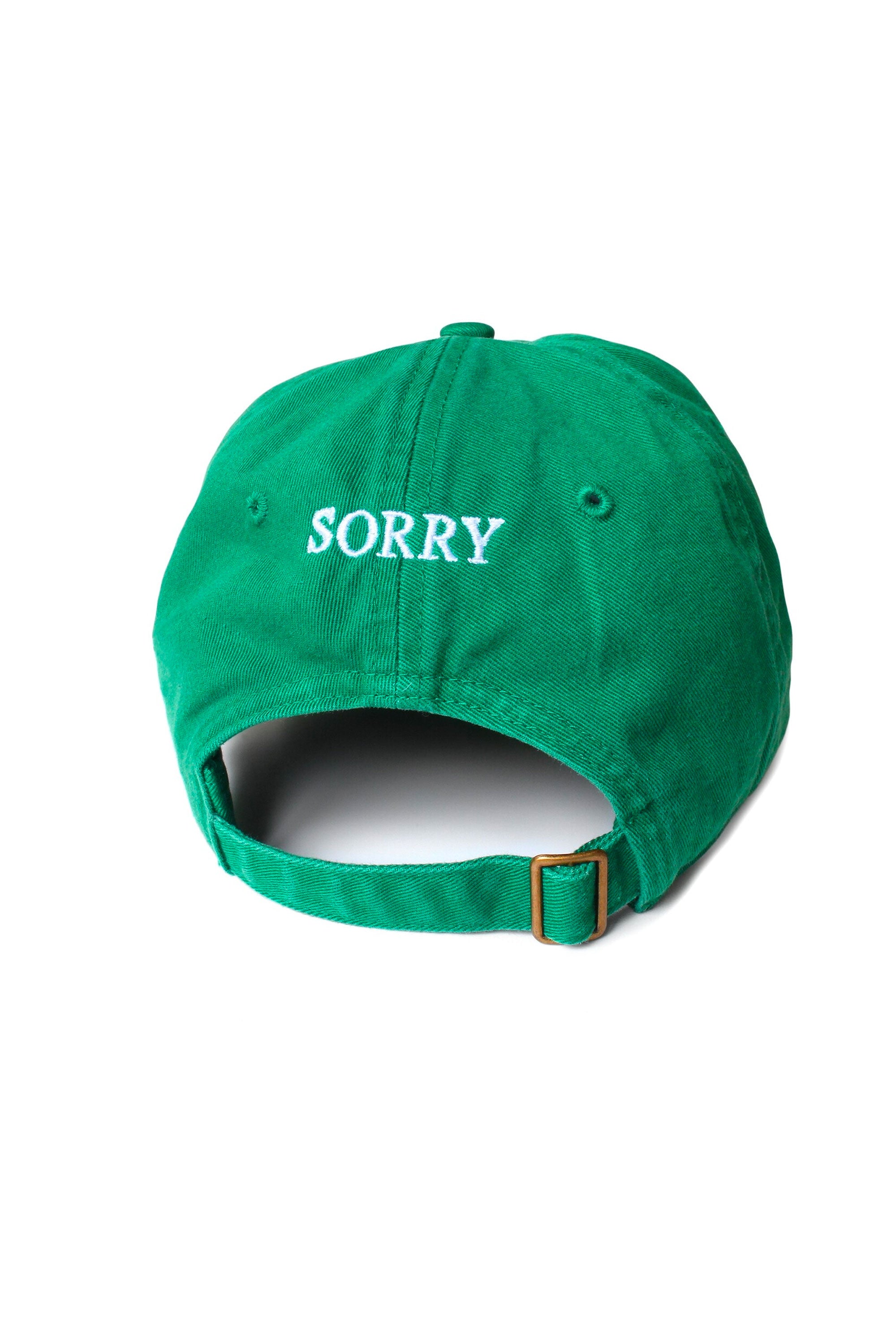 The SORRY I DON'T WORK HERE CAP available online with global shipping, and in PAM Stores Melbourne and Sydney.