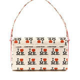 The GREY I HEART ME LOCK HANDBAG available online with global shipping, and in PAM Stores Melbourne and Sydney.