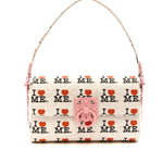 The GREY I HEART ME LOCK HANDBAG available online with global shipping, and in PAM Stores Melbourne and Sydney.