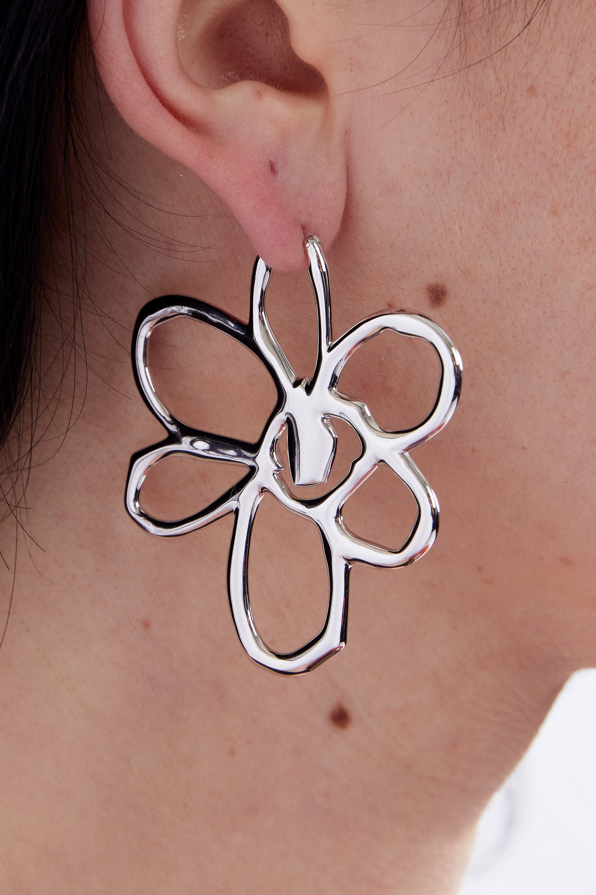 The ROUGH GESTURE FRAME EARRING available online with global shipping, and in PAM Stores Melbourne and Sydney.