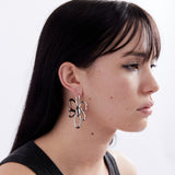 The ROUGH GESTURE FRAME EARRING available online with global shipping, and in PAM Stores Melbourne and Sydney.