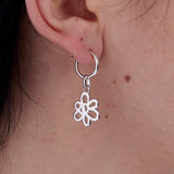 The OUTLINE GESTURE EARRING - SILVER available online with global shipping, and in PAM Stores Melbourne and Sydney.