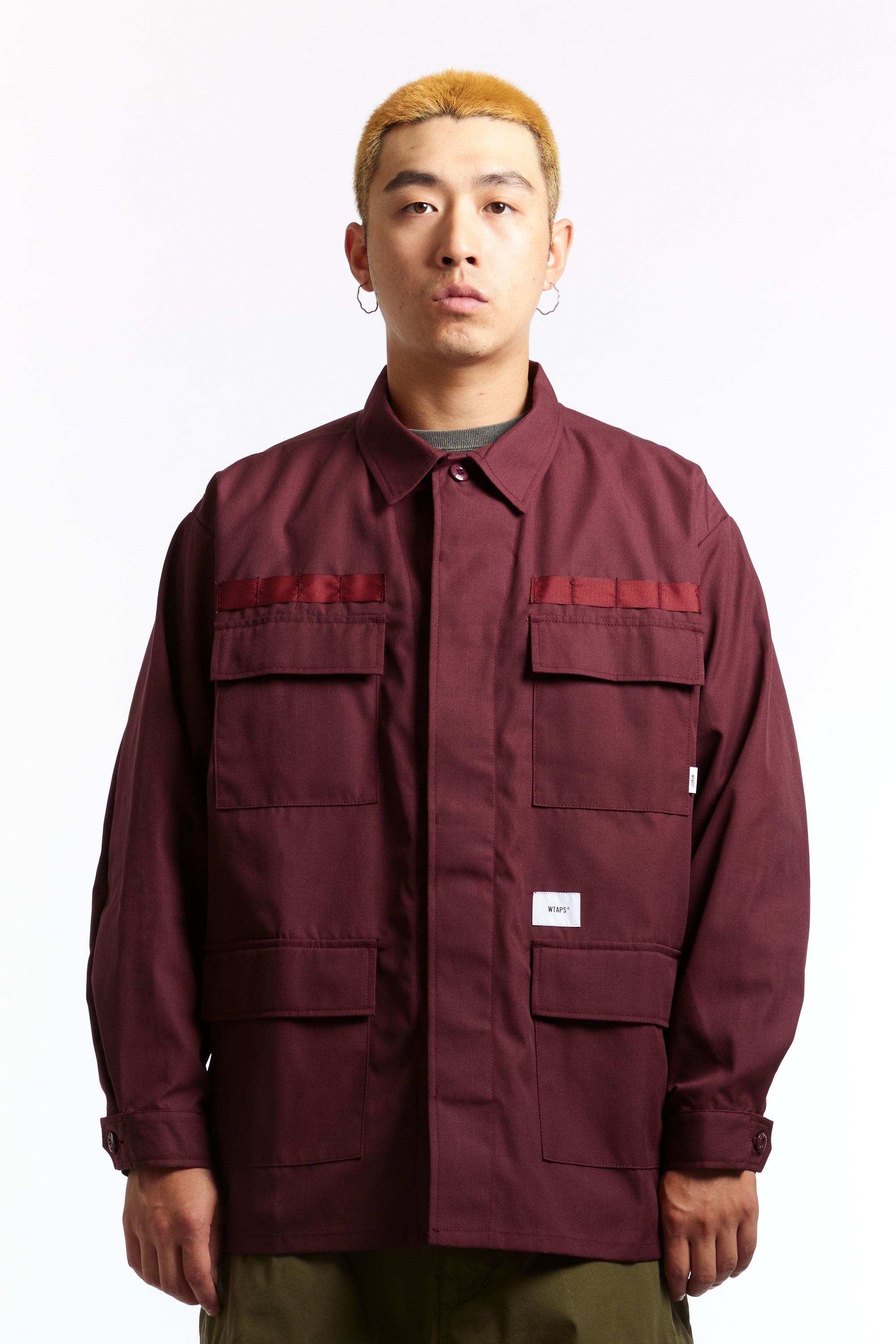 The WTAPS - JMOD 02 LS CTPL. TWILL. PROTECT SHIRT BURGUNDY available online with global shipping, and in PAM Stores Melbourne and Sydney.