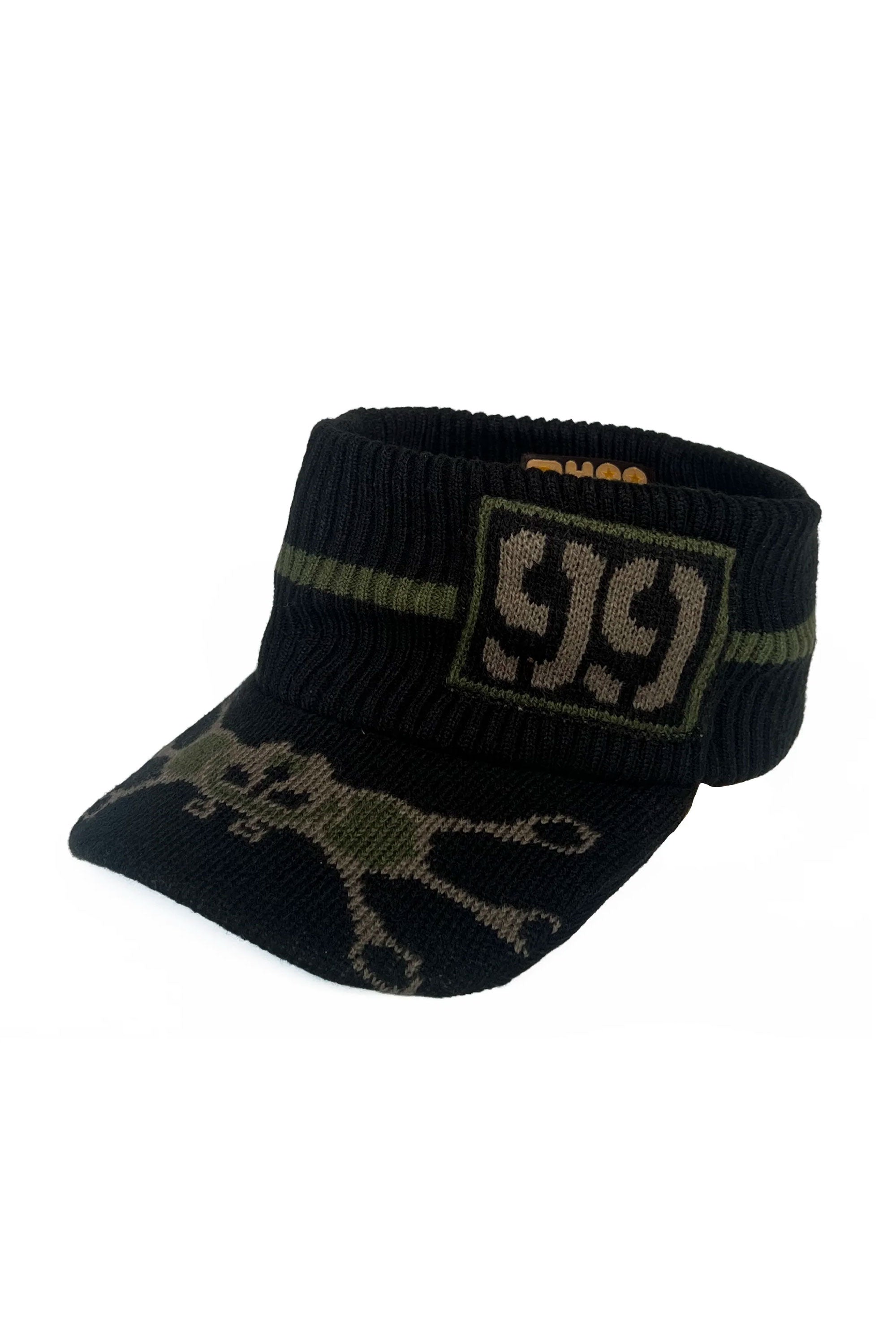 The HAPPY 99 - KNIT VISOR BLACK GREEN available online with global shipping, and in PAM Stores Melbourne and Sydney.