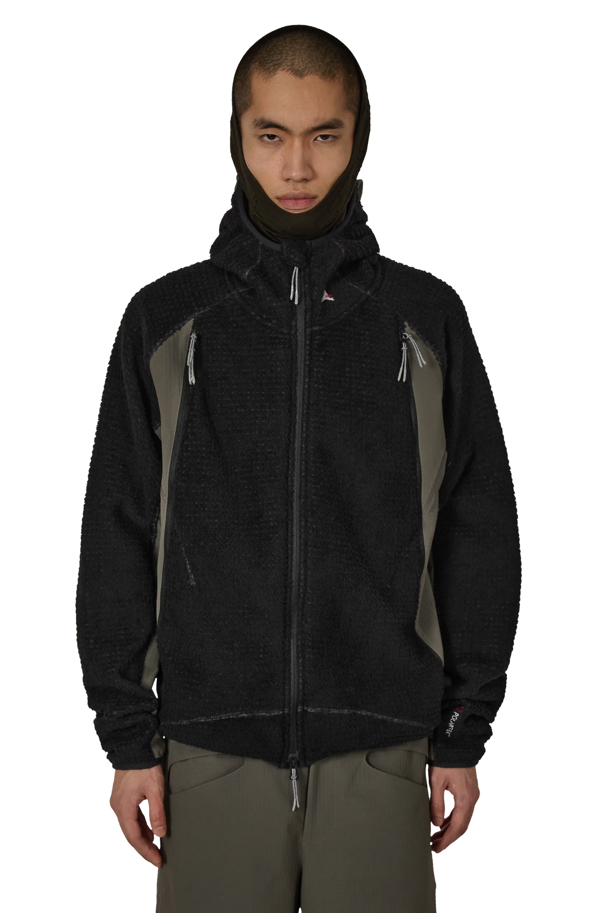 The Kai Polartech High Loft Jacket Black Dark Olive available online with global shipping, and in PAM Stores Melbourne and Sydney.