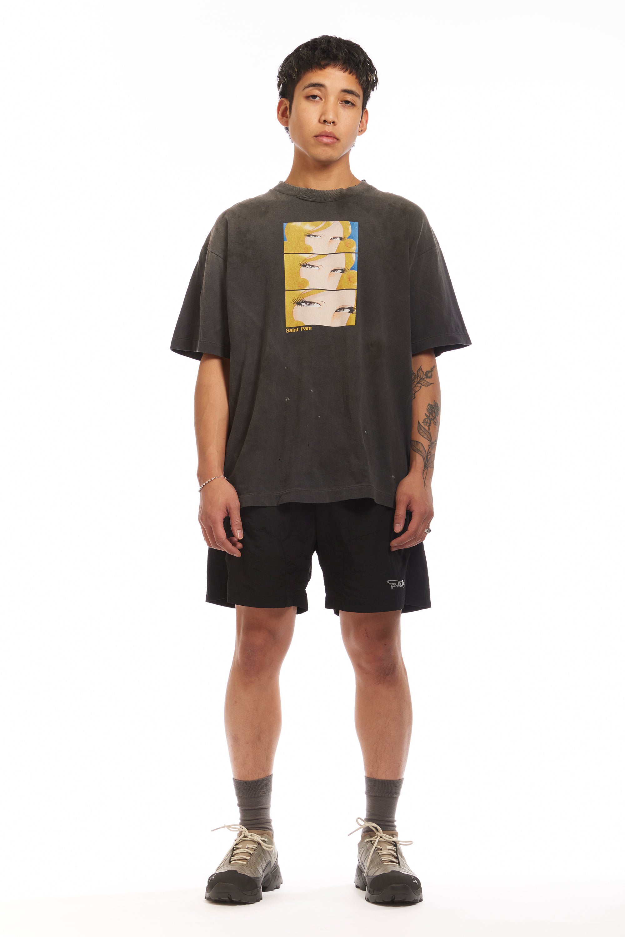The LUNACY FREE WHEELING TRACK SHORTS - BLACK available online with global shipping, and in PAM Stores Melbourne and Sydney.