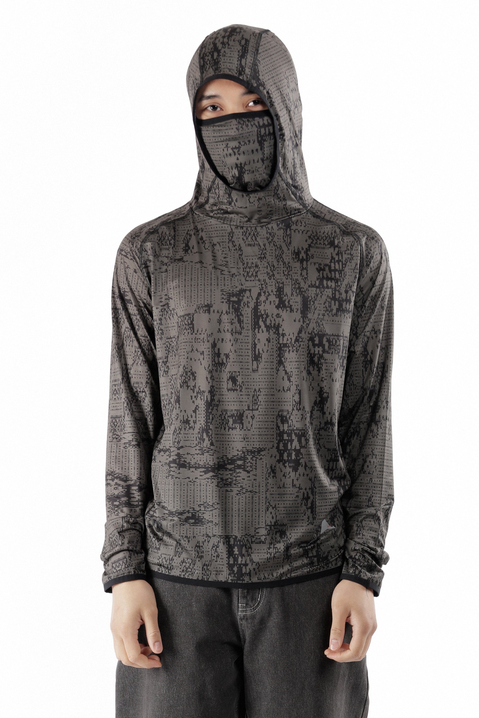 The Laki Melted Print Uv Hoodie Olive available online with global shipping, and in PAM Stores Melbourne and Sydney.