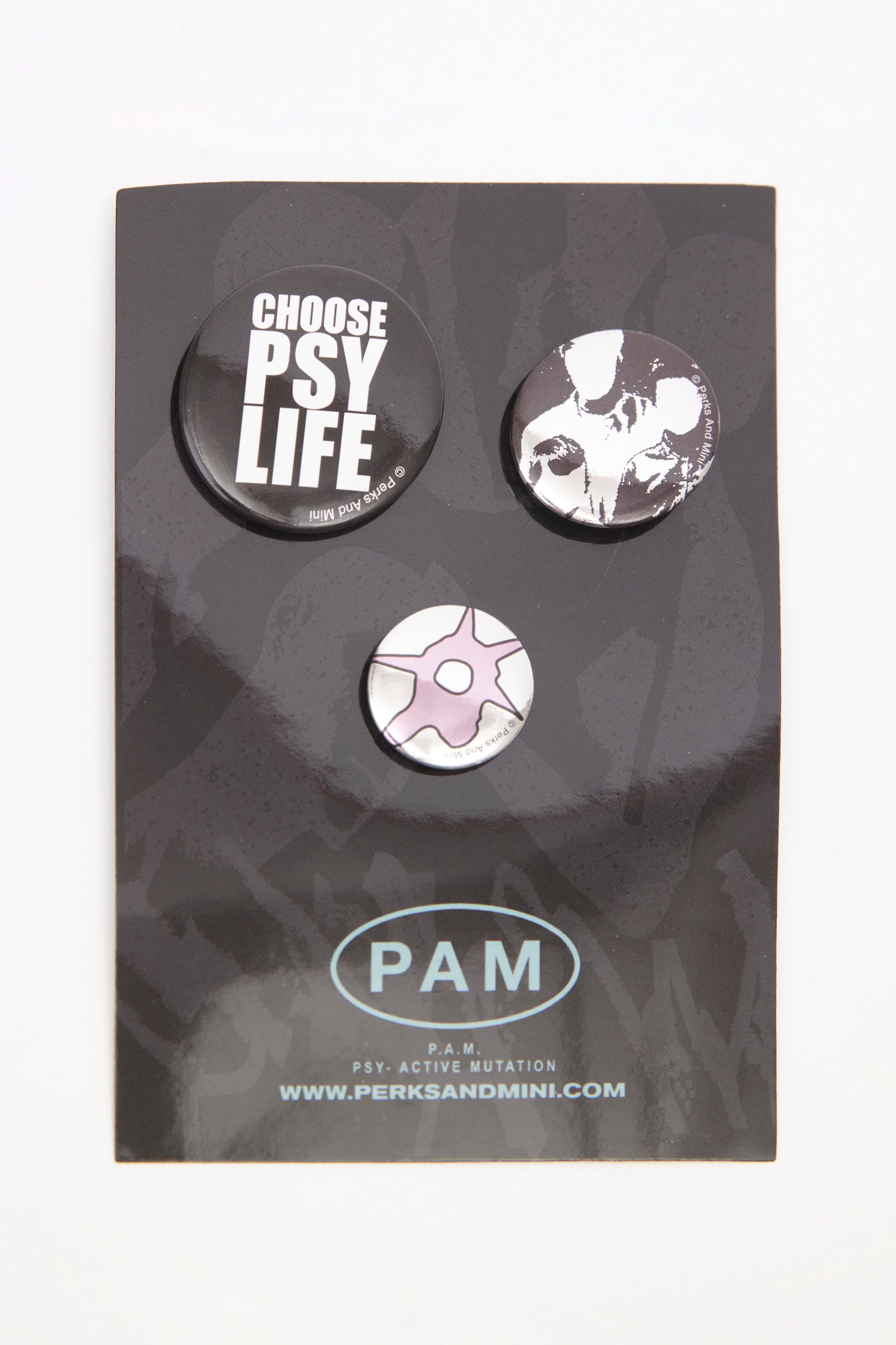 The CHOOSE BADGE PACK available online with global shipping, and in PAM Stores Melbourne and Sydney.