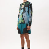 CHOOSE FREEWHEELING TRACK SHORTS - BLACK/TEAL