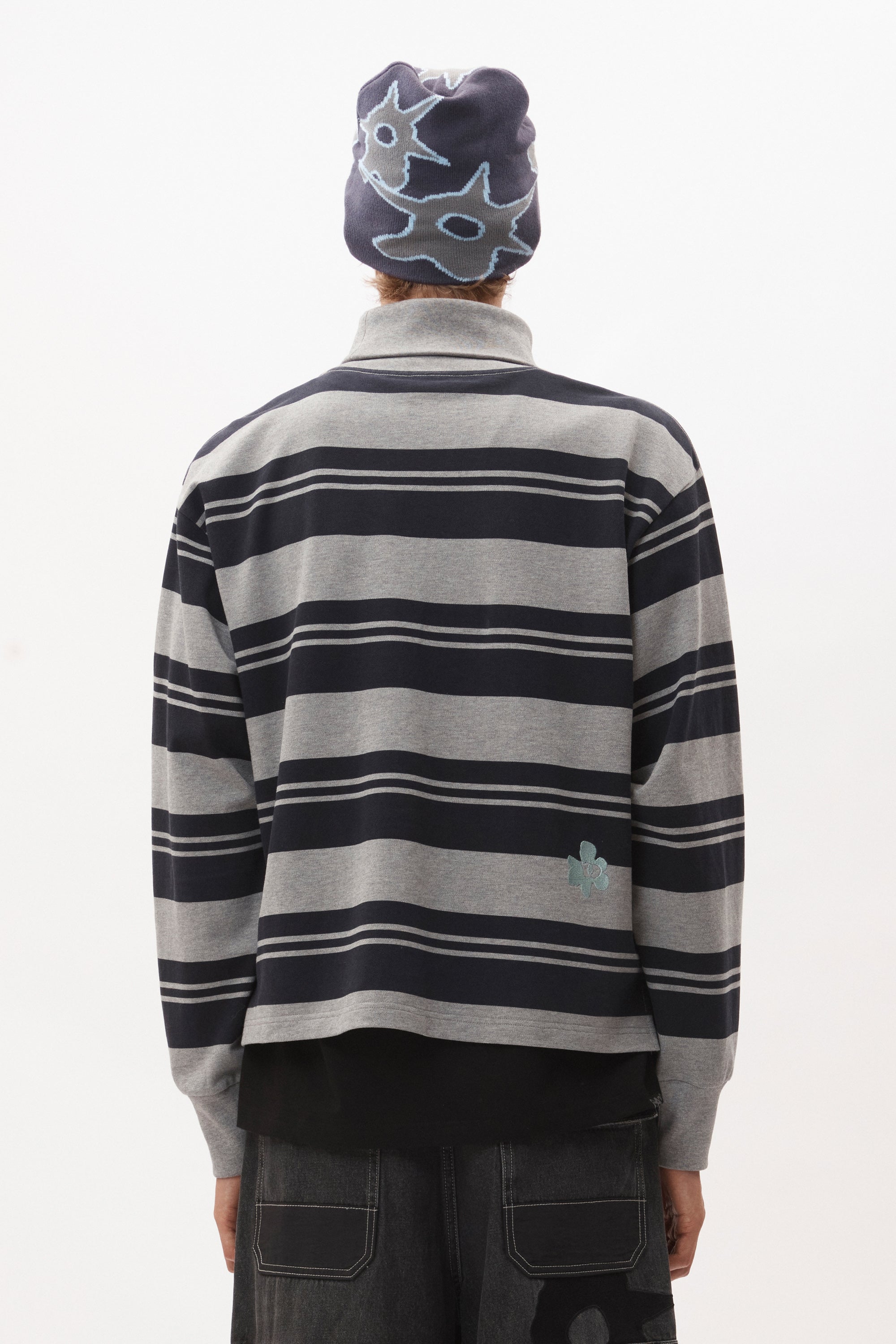 The LINES IN TIME STRIPE MOCK NECK LS TOP available online with global shipping, and in PAM Stores Melbourne and Sydney.