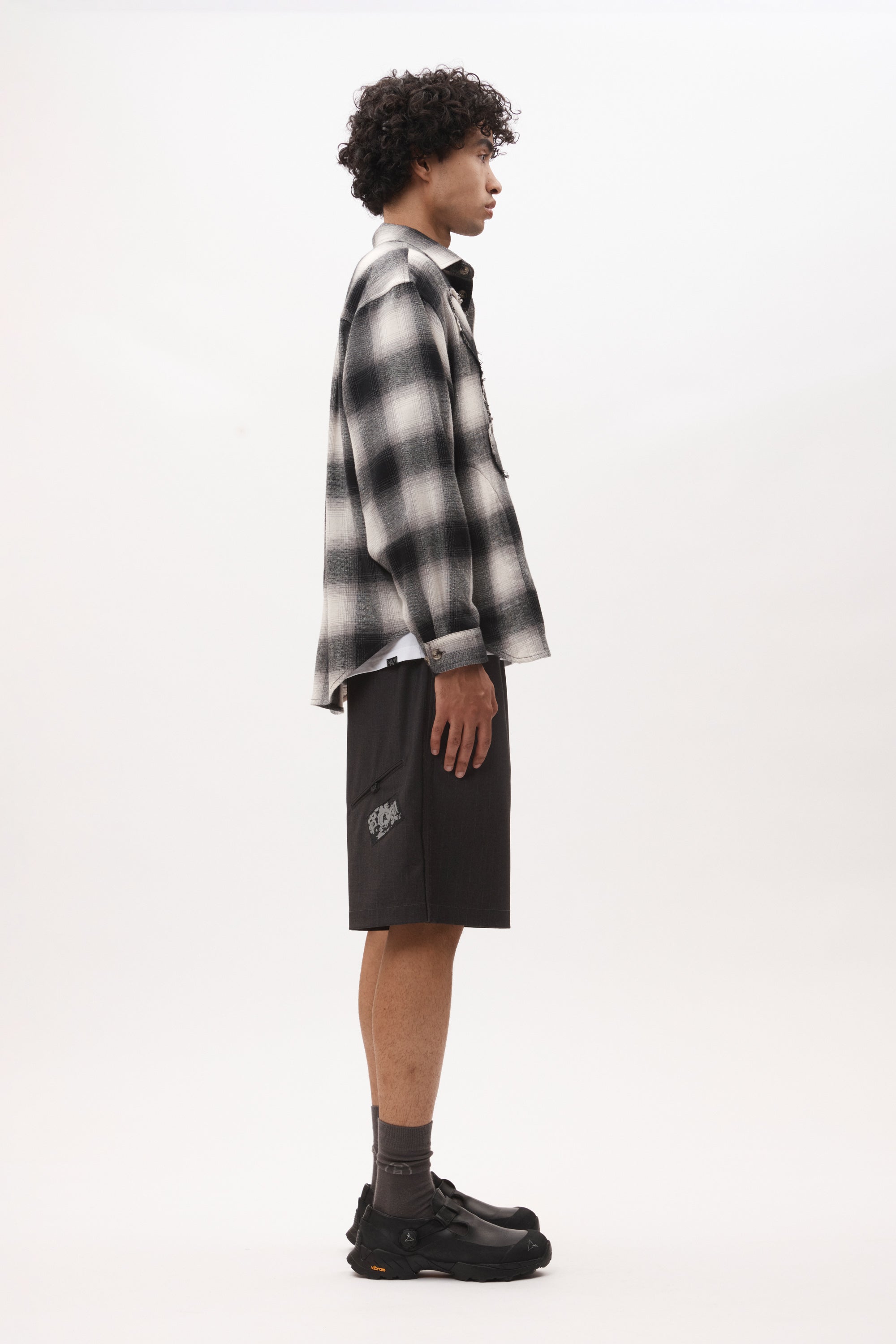 The A RUSSELL UNISEX SHORTS - GREY available online with global shipping, and in PAM Stores Melbourne and Sydney.