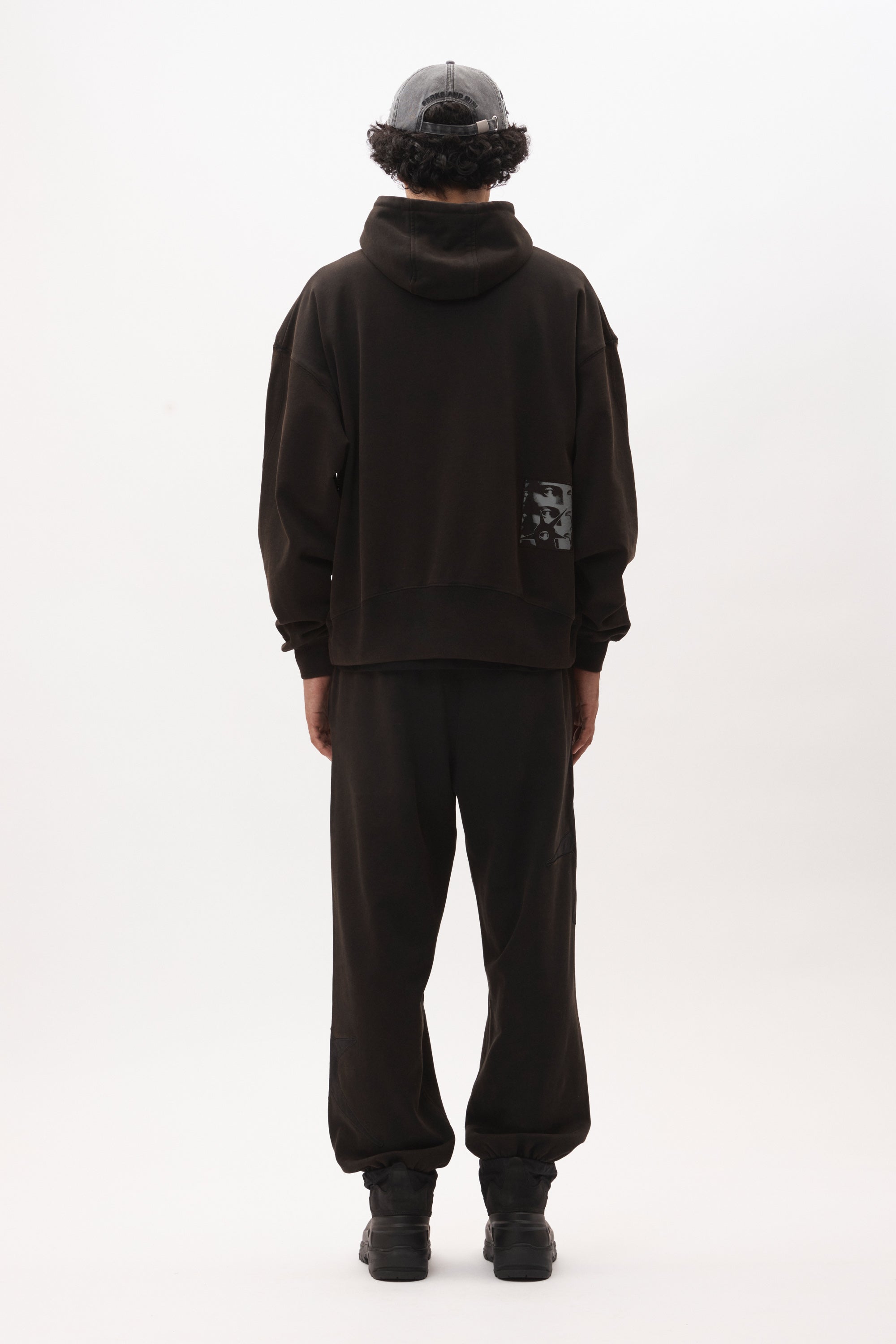 The POST WORK ZIP THRU HOODED SWEAT available online with global shipping, and in PAM Stores Melbourne and Sydney.