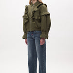 The THISTLE FRILL BOMBER available online with global shipping, and in PAM Stores Melbourne and Sydney.