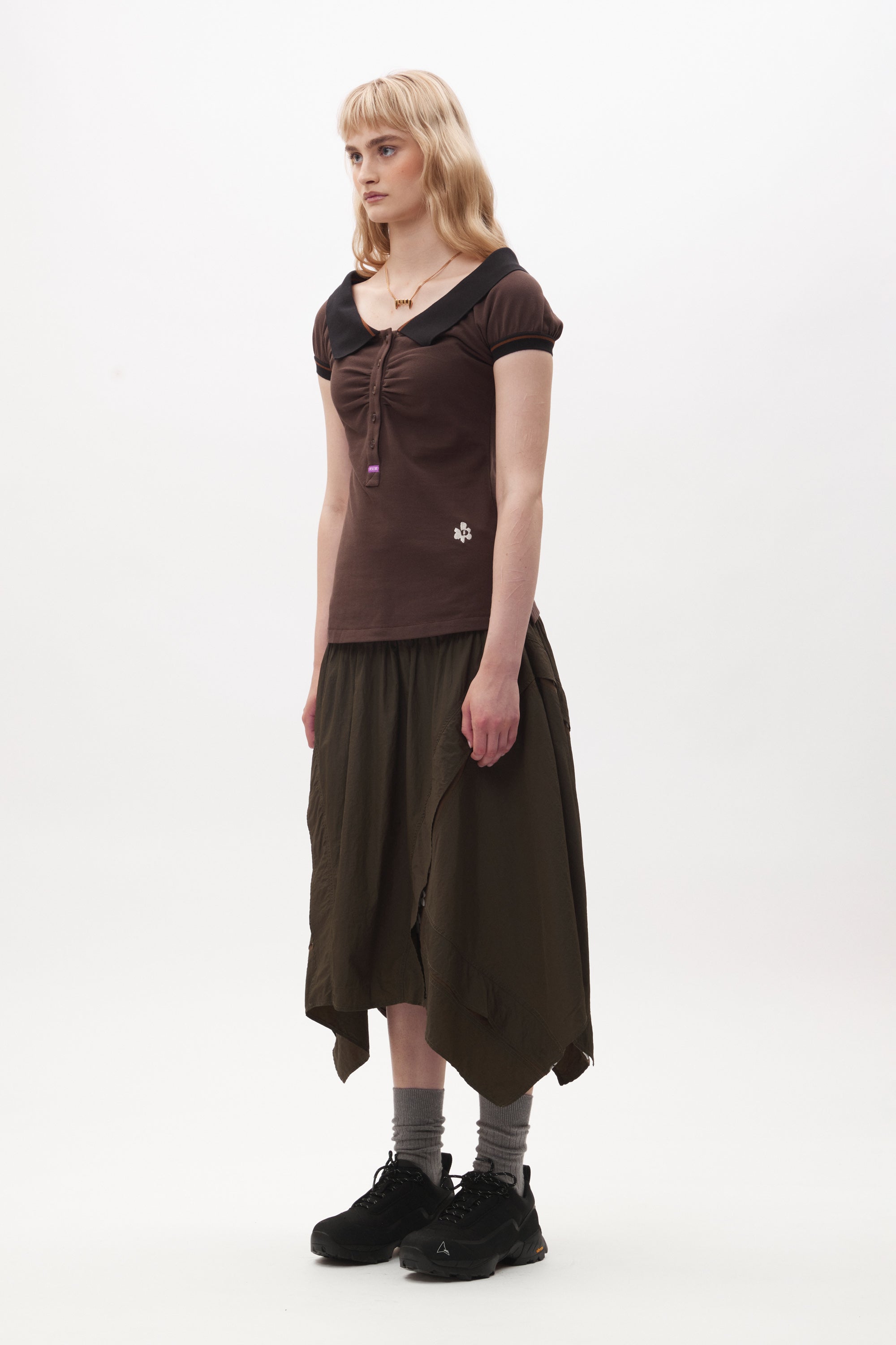 The EDGE OF TIME DROPWAIST SKIRT available online with global shipping, and in PAM Stores Melbourne and Sydney.