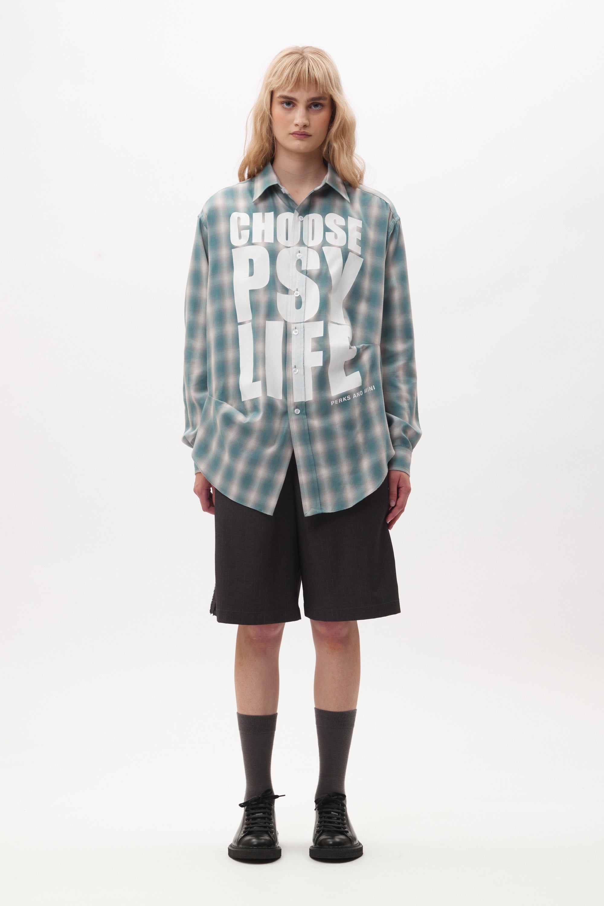 The PSY 4 LIFE LS TUCKED SHIRT available online with global shipping, and in PAM Stores Melbourne and Sydney.