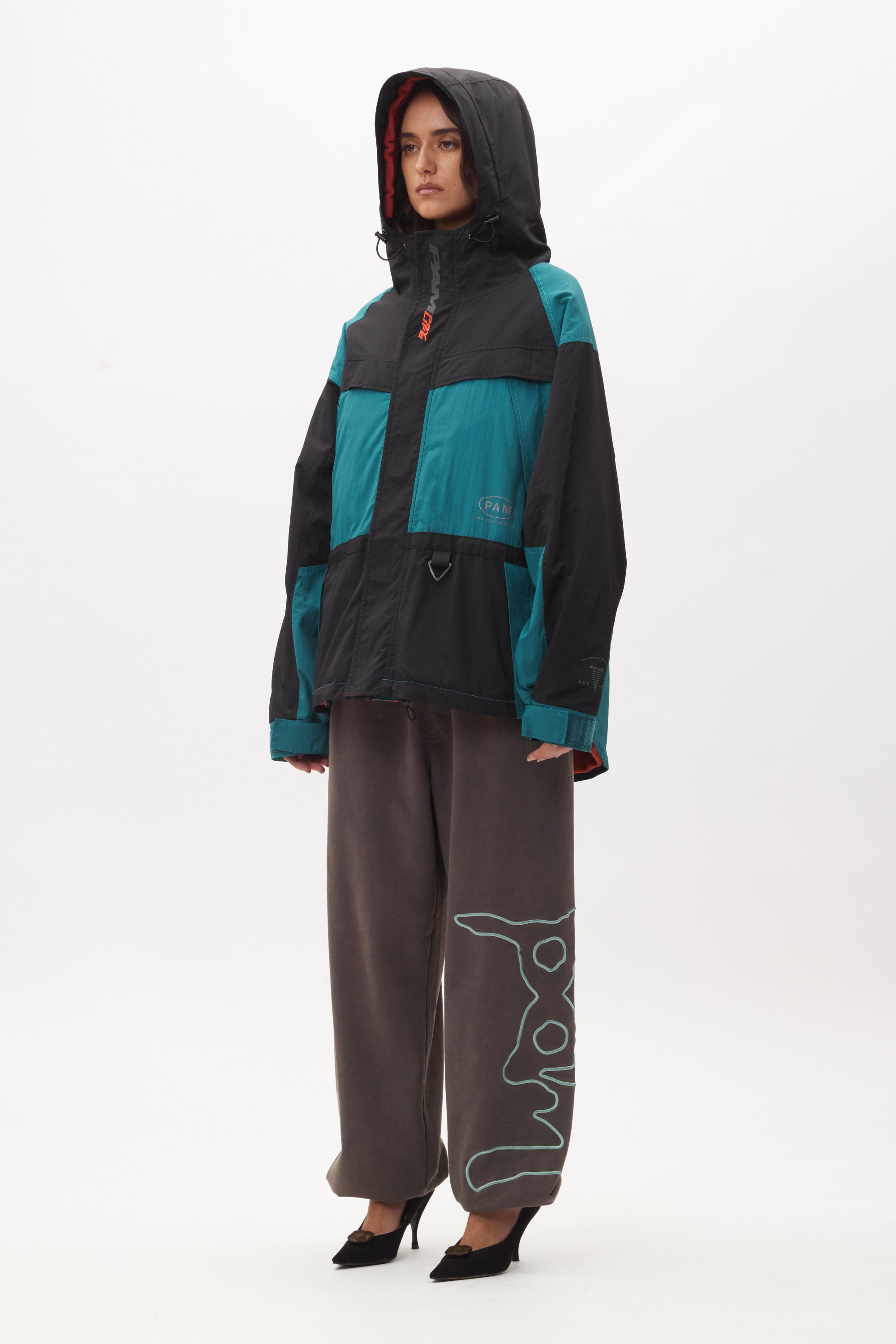 The AUROVILLE SAILING JACKET - BLACK TEAL available online with global shipping, and in PAM Stores Melbourne and Sydney.
