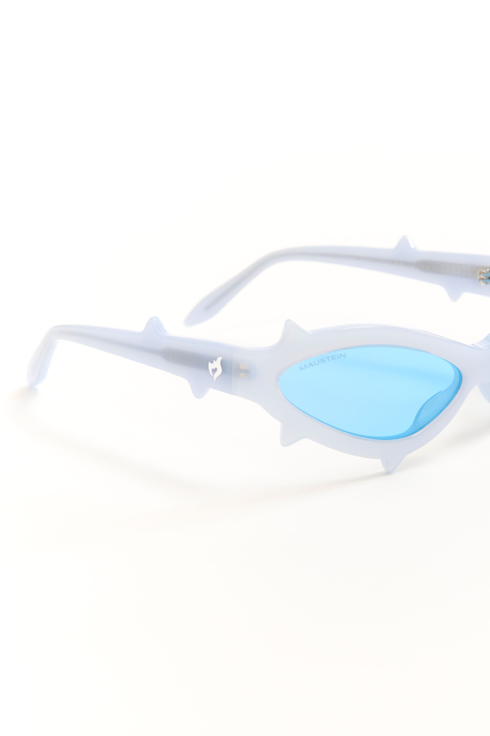 The THE SPIKE - MILKY BLUE WITH BLUE LENS available online with global shipping, and in PAM Stores Melbourne and Sydney.
