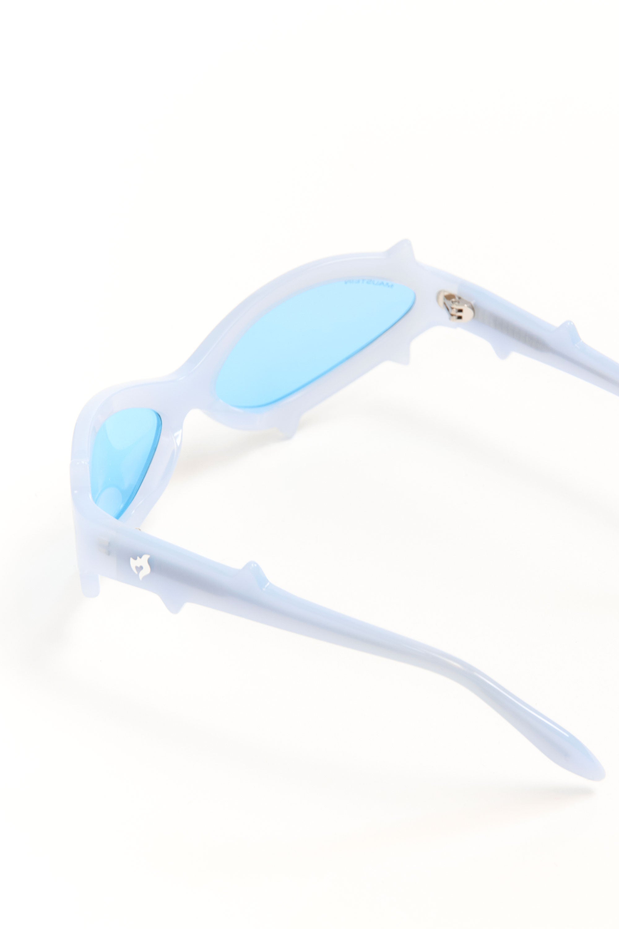 The THE SPIKE - MILKY BLUE WITH BLUE LENS available online with global shipping, and in PAM Stores Melbourne and Sydney.