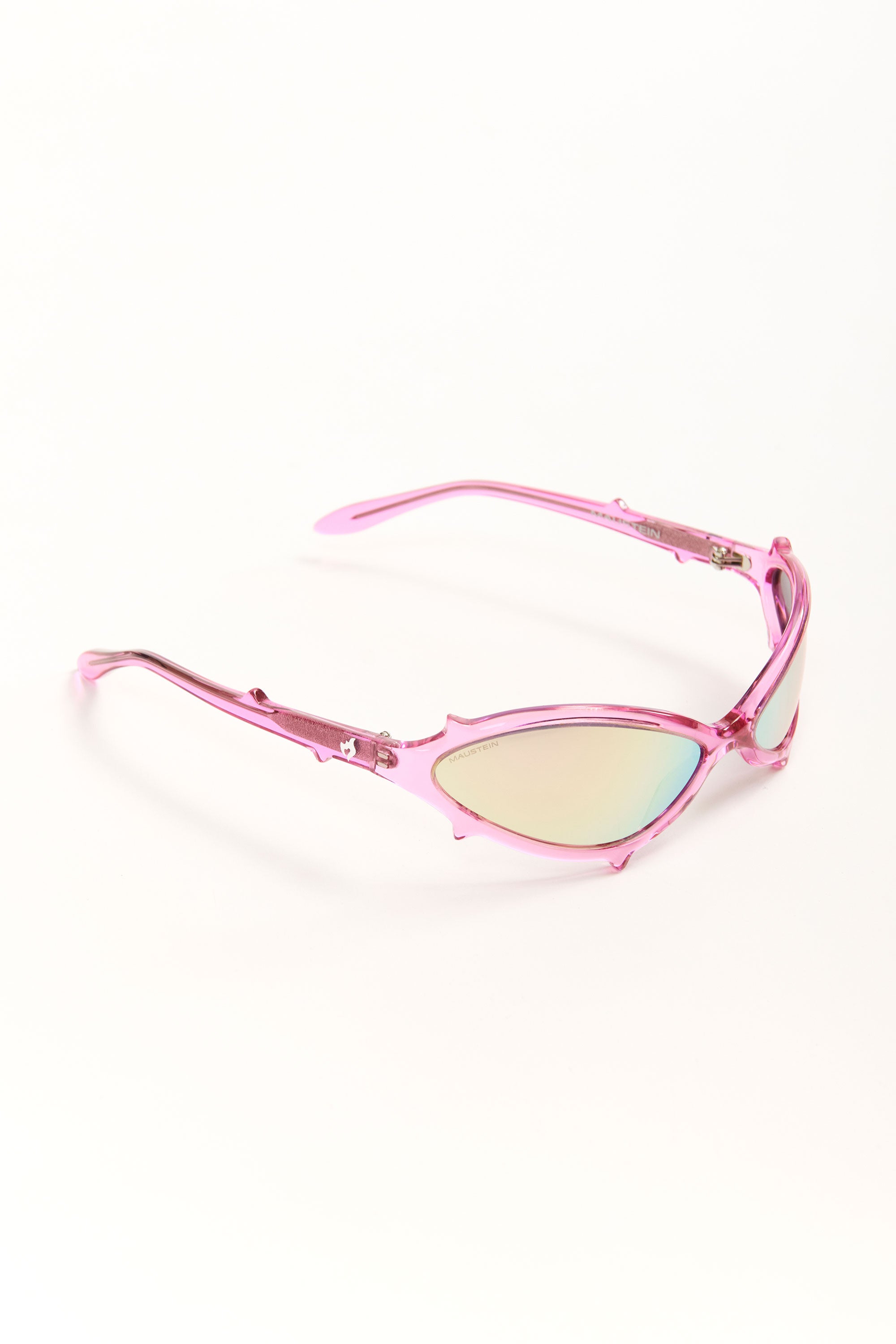 The BABY SPIKE - CRYSTAL PINK WITH PINK LENS available online with global shipping, and in PAM Stores Melbourne and Sydney.